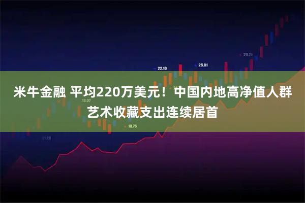 米牛金融 平均220万美元！中国内地高净值人群艺术收藏支出连续居首